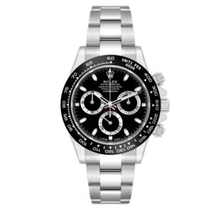 Rolex Cosmograph Daytona Black Dial (Reference 116500). A stainless steel automatic wristwatch with chronograph. 2016