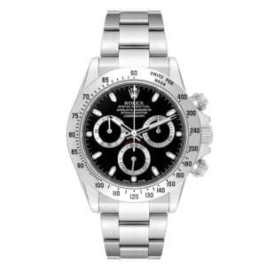 Rolex Cosmograph Daytona (Reference 116520). A stainless steel automatic wristwatch with chronograph. 2009-2010