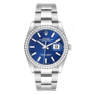 Rolex Datejust (Reference 126284). An unworn stainless steel diamond set automatic wristwatch with date. 2023