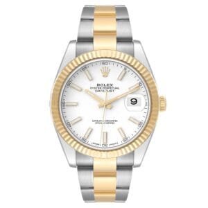 Rolex Datejust (Reference 126333). A yellow gold stainless steel automatic wristwatch with date. 2019