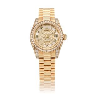 Rolex Datejust (Reference 179158) A yellow gold and diamond-set automatic wristwatch with date. circa 2000
