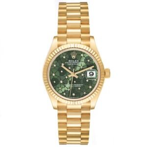 Rolex Datejust (Reference 278278). An unworn yellow gold automatic wristwatch with date. 2023.