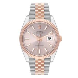 Rolex Datejust Sundust Dial (Reference 126331). A rose gold stainless steel automatic wristwatch with date. 2020