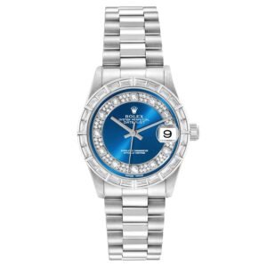 Rolex President Datejust Myriad (Reference 78266). A platinum diamond-set automatic wristwatch with date. 2000-2001