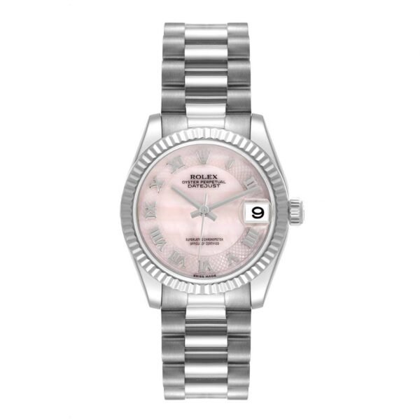 Rolex President Datejust (Reference 178279). A white gold automatic wristwatch with date. 2002-2003