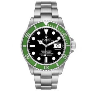 Rolex Submariner Kermit (Reference 16610LV). A stainless steel automatic wristwatch with date. 2003-2004