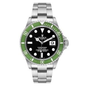 Rolex Submariner Kermit (Reference 16610LV). A stainless steel automatic wristwatch with date. 2003-2004