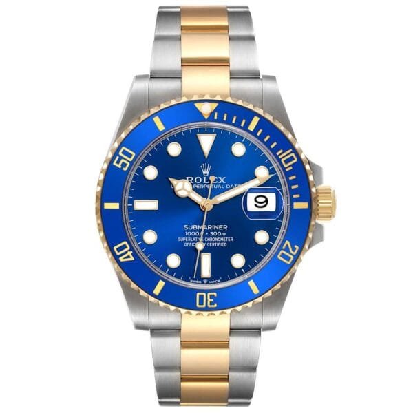 Rolex Submariner (Reference 126613). A yellow gold stainless automatic wristwatch with date. 2022