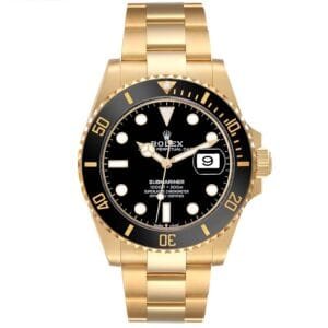 Rolex Submariner (Reference 126618). A yellow gold automatic wristwatch with date. 2021