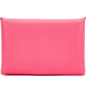 Rose Azalee Epsom Calvi Card Holder Palladium Hardware, 2016