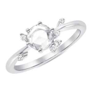Rose Cut Diamond Cluster Ring