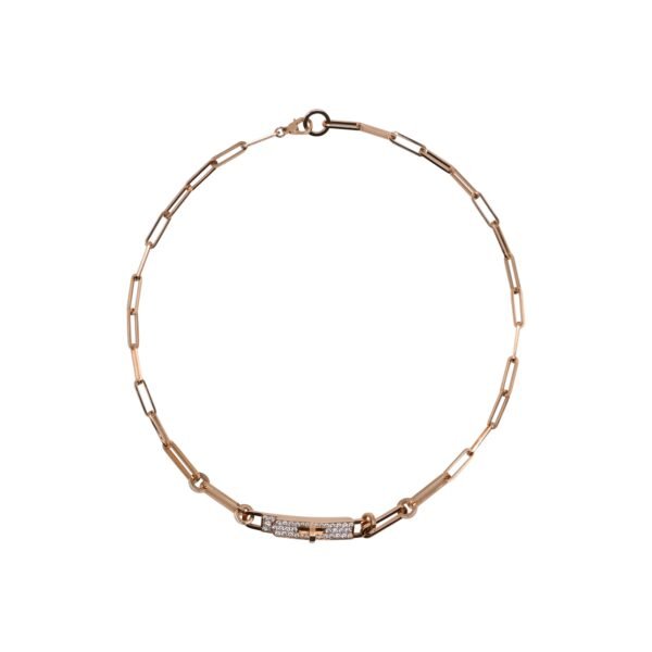 Rose Gold and Diamond Kelly Chaine Double Bracelet