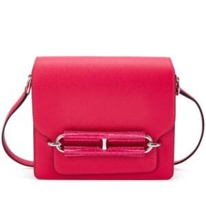 Rose Mexico Evercolor and Alligator Touch Mini Roulis 18 Palladium Hardware, 2021