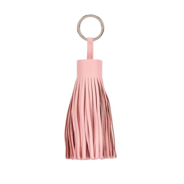 Rose Sakura Milo Lambskin Carmen Key Ring Palladium Hardware