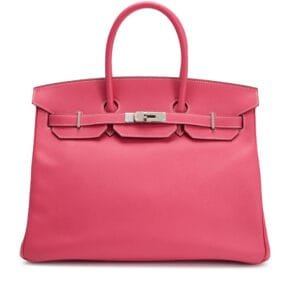 Rose Tyrien Epsom Birkin 35 Palladium Hardware, 2013
