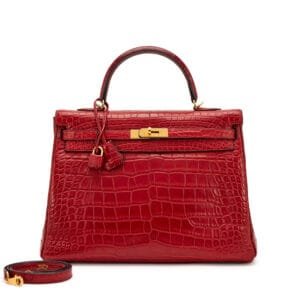 Rouge H Matte Alligator Retourne Kelly 35 Gold Hardware, 2013