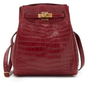 Rouge H Niloticus Crocodile Kelly Sport 24 Gold Hardware, 2001