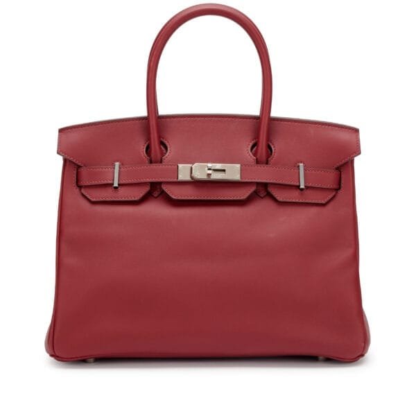 Rouge H Swift Birkin 30 Palladium Hardware, 2019