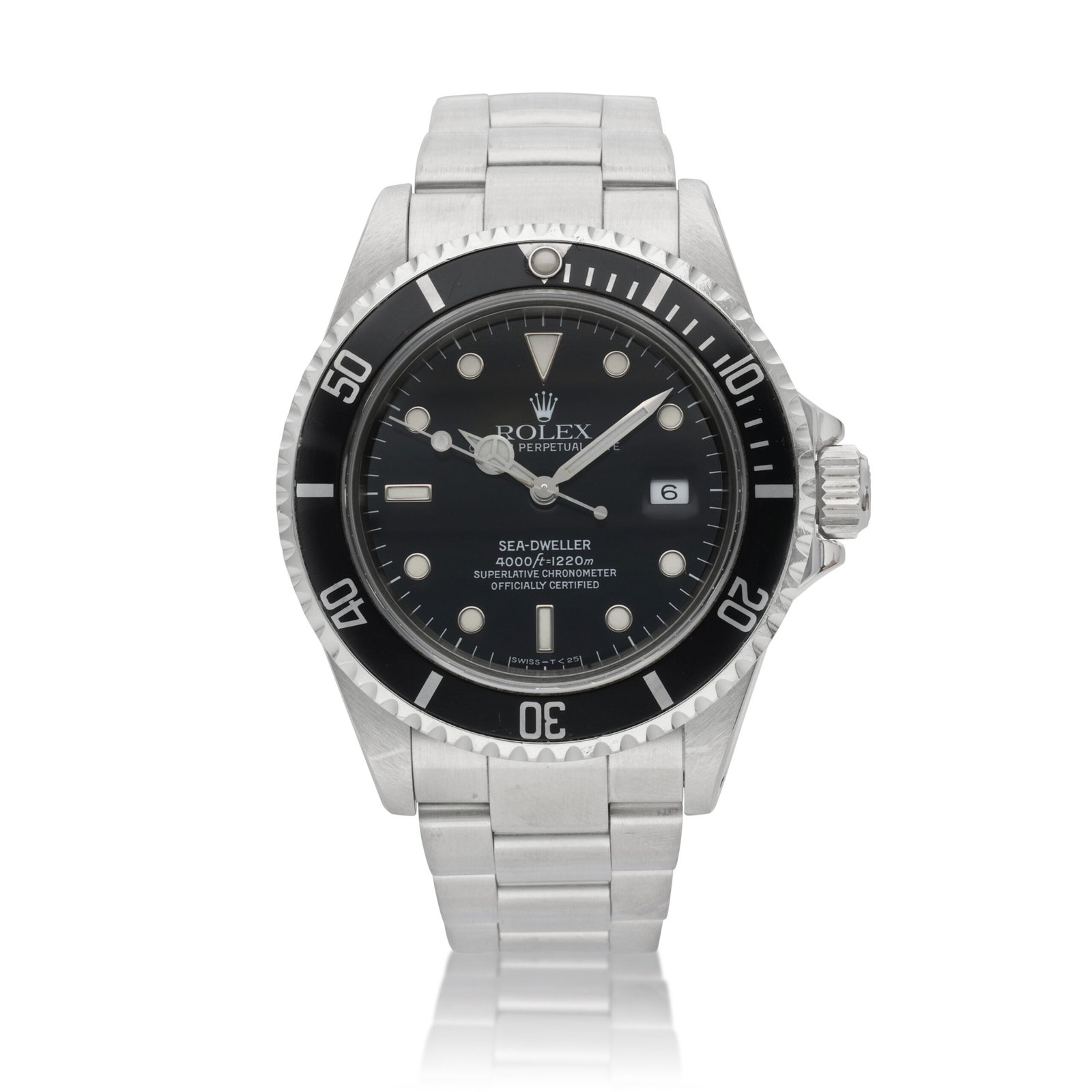 Sea-Dweller Reference 16600, a stainless steel automatic wristwatch with date, circa 1993