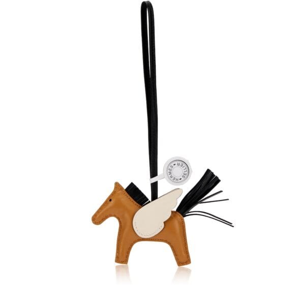 Sesame, Black and Nata Milo Lambskin and Swift GriGri Rodeo Pegase Charm PM, 2022