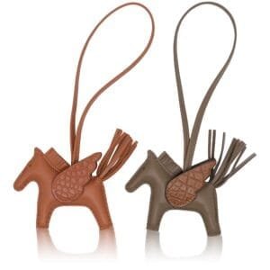 Set of Two Alligator and Milo Lambskin Touch GriGri Rodeo Pegase Charms PM, 2024