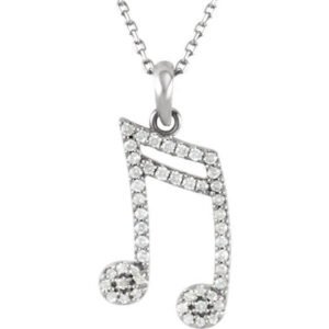 Sixteenth Note Expression Charm Pendant