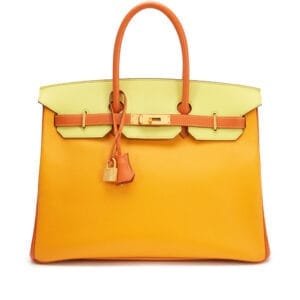 Soufre, Orange, and Jaune d'or Epsom HSS Birkin 35 Brushed Gold Hardware, 2015