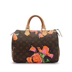Stephen Sprouse Multicolor Monogram Roses Coated Canvas Speedy 30 Gold Hardware, 2008