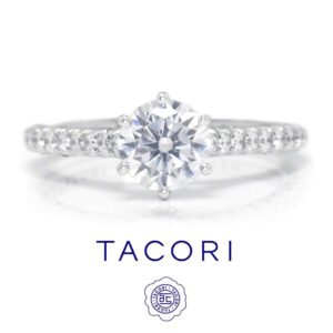 Tacori Petite Crescent Round Engagement Ring Semi-Mount 18K