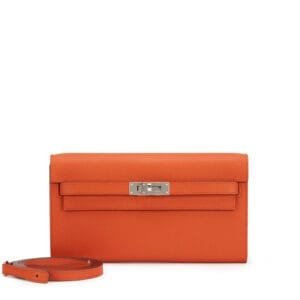 Terre Battue Kelly-To-Go Wallet Palladium Hardware, 2024