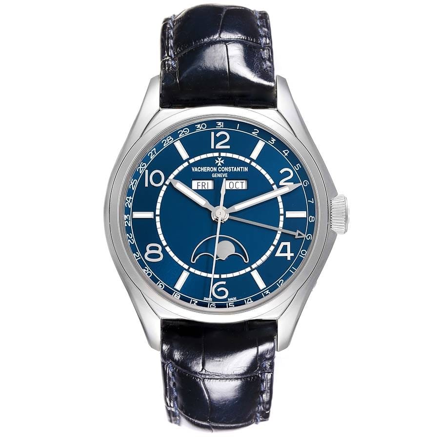 Vacheron Constantin Fifty Six Complete Calendar (Reference 4000E/000A-B548). A stainless steel automatic wristwatch with day, date, month, and moonphase. 2018