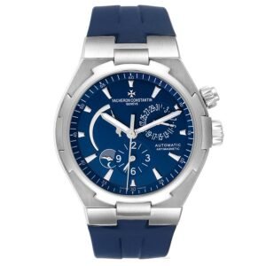 Vacheron Constantin Overseas (Reference 47450/000A.9039). A stainless steel automatic wristwatch with date, dual time, day/night indicator and power reserve.