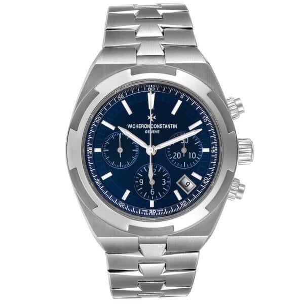 Vacheron Constantin Overseas (Reference 5500V/110A-B148). A stainless steel automatic wristwatch with date and chronograph. 2019