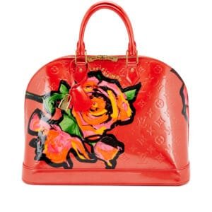 Vernis Stephen Sprouse Monogram Alma GM Orange Sunset Gold Hardware, 2009