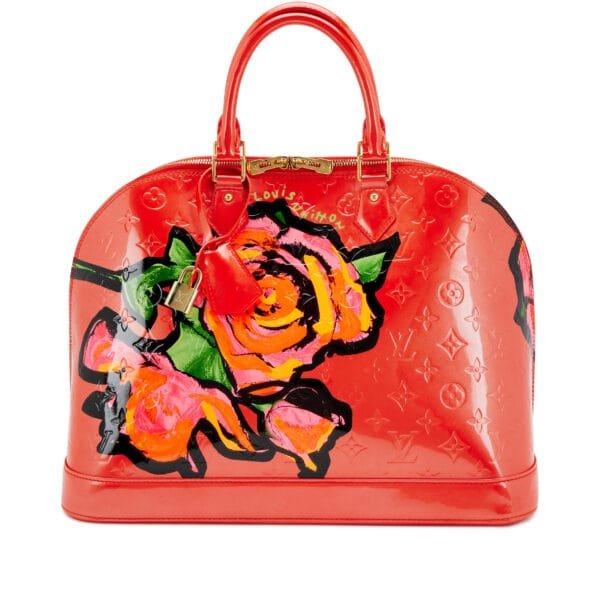 Vernis Stephen Sprouse Monogram Alma GM Orange Sunset Gold Hardware, 2009