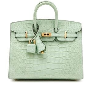 Vert d'Eau Matte Alligator Birkin 20 Sellier Gold Hardware, 2023