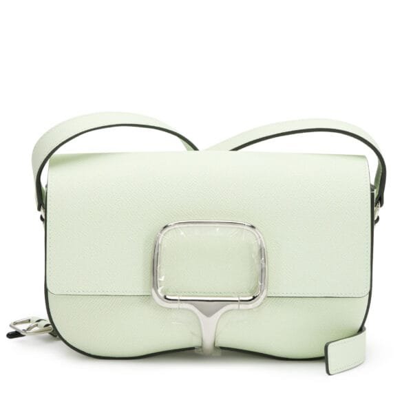 Vert Fizz Epsom Della Cavelleria Elan Bag Palladium Hardware, 2024