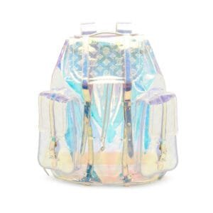 Vigil Abloh Iridescent Monogram Prism Christopher GM Backpack White Hardware, 2019