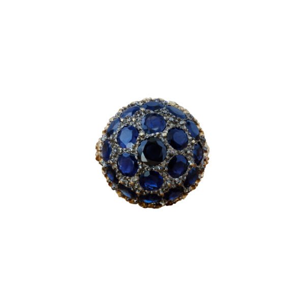 Vintage Gold and Sapphire Dome Ring