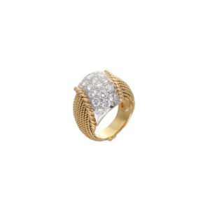 Vintage Gold, Platinum and Diamond Ring