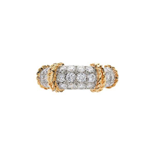 Vintage Gold, Platinum and Diamond Ring
