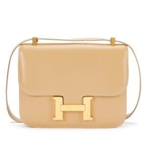 Vintage Parchemin Box Constance 23 Gold Hardware, 1996