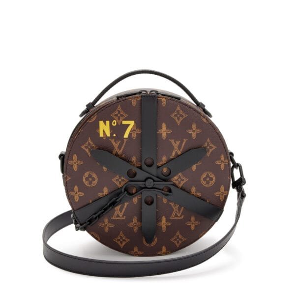 Virgil Abloh Monogram Trunk L’Oeil Coated Canvas Wheel Box Black Hardware, 2022