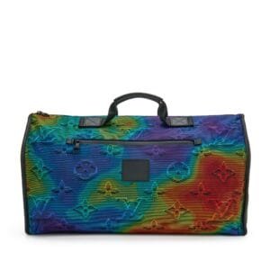 Virgil Abloh Multicolor Monogram 3D Nylon 2054 Reversible Keepall Bandoulière 50, 2019
