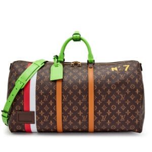 Virgil Abloh Multicolor Monogram L'Oeil Coated Canvas Keepall 55 Bandoulière Gold Hardware, 2022