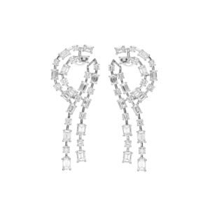 White Gold and 10.19ctw Fancy Cut Diamond Earrings