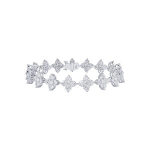 White Gold and 11.98ctw Fancy Cut Diamond Bracelet
