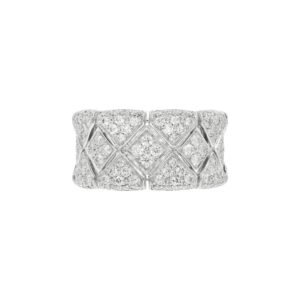White Gold and Diamond Band Ring