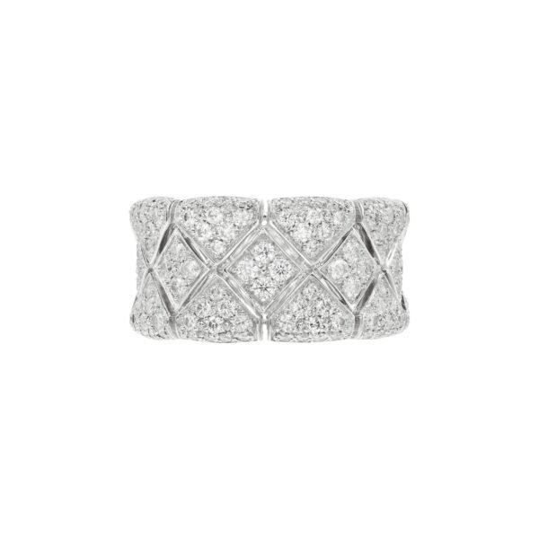 White Gold and Diamond Band Ring