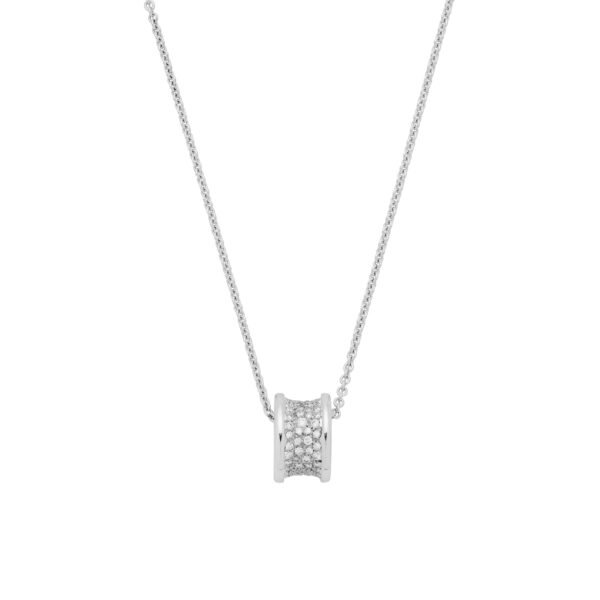 White Gold and Diamond B.zero1 Pendant Necklace